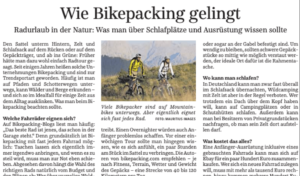 Wie Bikepacking gelingt